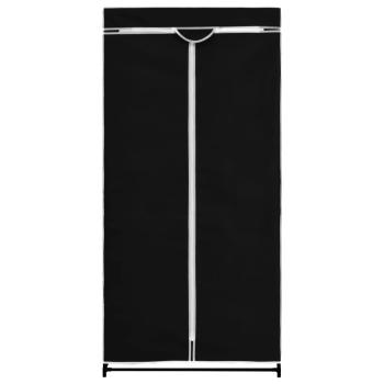 Kleiderschrank Schwarz 75×50×160 cm