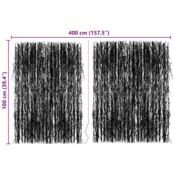 Reisigzaun 400×100 cm
