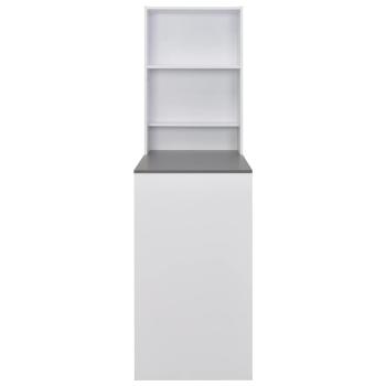 Bartisch mit Schrank Weiß 115x59x200 cm