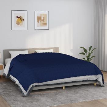 ARDEBO.de - Gewichtsdecke Blau 220x260 cm 11 kg Stoff