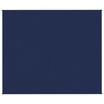 Gewichtsdecke Blau 220x260 cm 11 kg Stoff