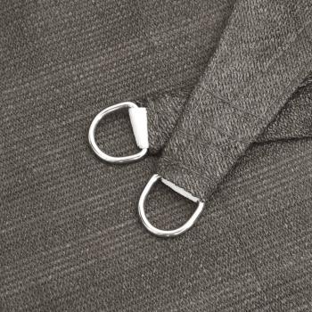 Sonnensegel HDPE Rechteckig 4x6 m Anthrazit