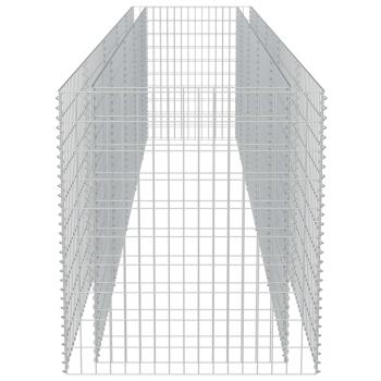 Gabionen-Hochbeet Verzinkter Stahl 450×90×100 cm