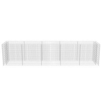 Gabionen-Hochbeet Verzinkter Stahl 450×90×100 cm