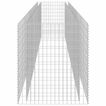 Gabionen-Hochbeet Verzinkter Stahl 450×90×100 cm