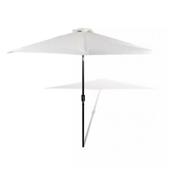 Sonnenschirm Strandschirm Sonnenschutz Garten Schirm Sandweiß 3m