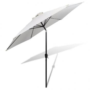 Sonnenschirm Strandschirm Sonnenschutz Garten Schirm Sandweiß 3m