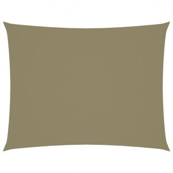 Sonnensegel Oxford-Gewebe Rechteckig 2,5x4 m Beige
