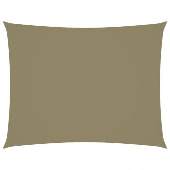 Sonnensegel Oxford-Gewebe Rechteckig 3,5x4,5 m Beige