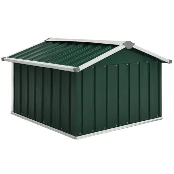 Rasenmäher Garage 92x97x63 cm Verzinkter Stahl Grün