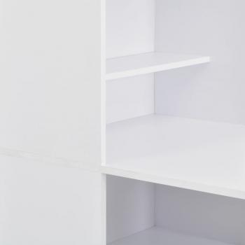 Bartisch mit Schrank Weiß 115x59x200 cm