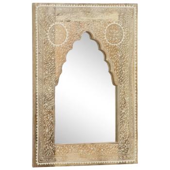 Spiegel Handbemalt 40 x 55 cm Massivholz Mango