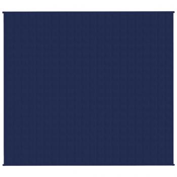 Gewichtsdecke Blau 200x230 cm 13 kg Stoff