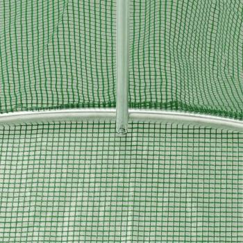 Gewächshaus mit Stahlrahmen Grün 80 m² 16x5x2,3 m