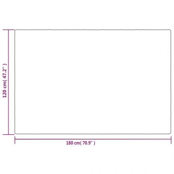 Gewichtsdecke mit Bezug Grau 120x180 cm 5 kg Stoff