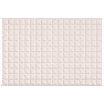 Gewichtsdecke Hellcreme 122x183 cm 9 kg Stoff