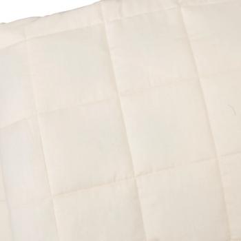 Gewichtsdecke Hellcreme 220x230 cm 15 kg Stoff