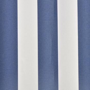 Markisenbespannung Canvas Blau & Weiß 3 x 2,5 m (ohne Rahmen)