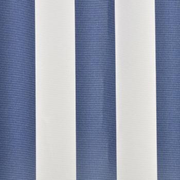 Markisenbespannung Canvas Blau & Weiß 3 x 2,5 m (ohne Rahmen)