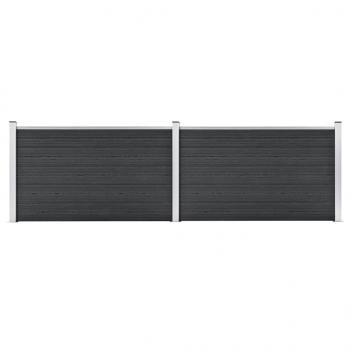 ARDEBO.de - Gartenzaun WPC 353x106 cm Grau