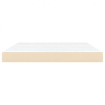 Taschenfederkernmatratze Creme 180x200x20 cm Stoff