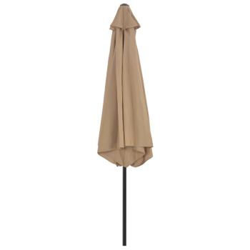 ARDEBO.de - Sonnenschirm mit Metall-Mast 300 cm Taupe