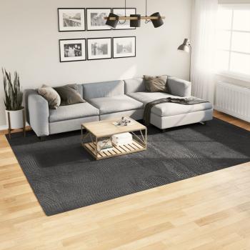ARDEBO.de - Teppich IZA Kurzflor Skandi-Stil Anthrazit 240x340 cm
