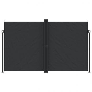 Seitenmarkise Ausziehbar Schwarz 200x1000 cm