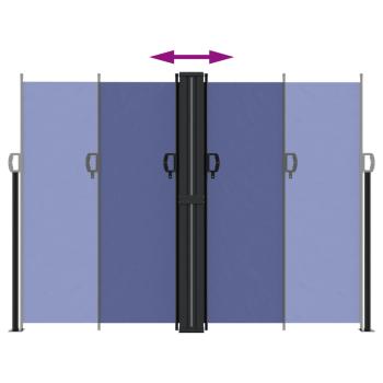 Seitenmarkise Ausziehbar Blau 180x1000 cm