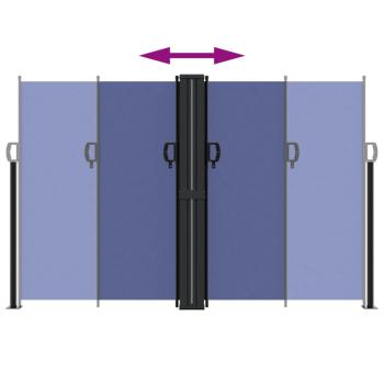 Seitenmarkise Ausziehbar Blau 160x1000 cm