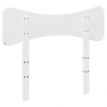 Kopfteil Weiß 90 cm Massivholz Kiefer