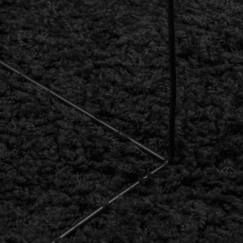 Shaggy-Teppich PAMPLONA Hochflor Modern Schwarz 80x150 cm