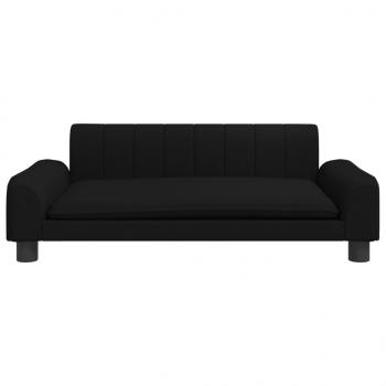 Hundebett Schwarz 90x53x30 cm Stoff
