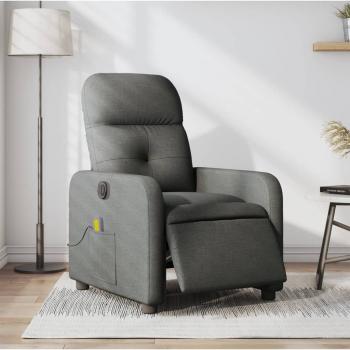 ARDEBO.de - Massagesessel Elektrisch Dunkelgrau Stoff