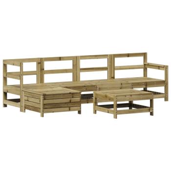 6-tlg. Garten-Sofagarnitur Kiefernholz Imprägniert