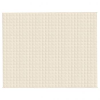 Gewichtsdecke Hellcreme 235x290 cm 15 kg Stoff