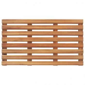 Badematten 2 Stk. Massivholz Akazie 56 x 37 cm