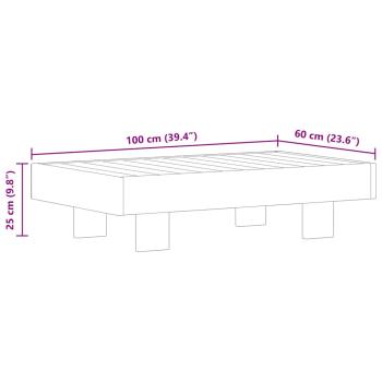ARDEBO.de - Couchtisch 100 x 60 x 25 cm Akazienholz Massiv