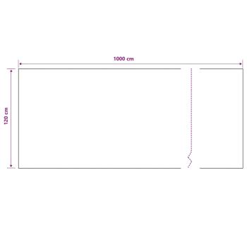Zaunblende Schwarz 1,2x10 m HDPE 195 g/m² 