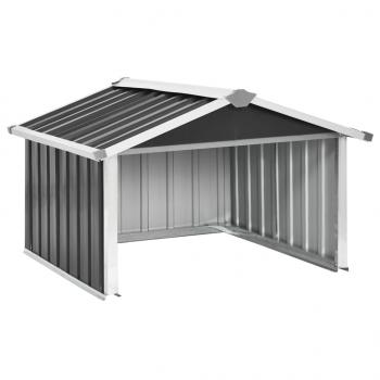 Rasenmäher Garage 92x97x63 cm Verzinkter Stahl Anthrazit   