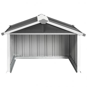 Rasenmäher Garage 92x97x63 cm Verzinkter Stahl Anthrazit   