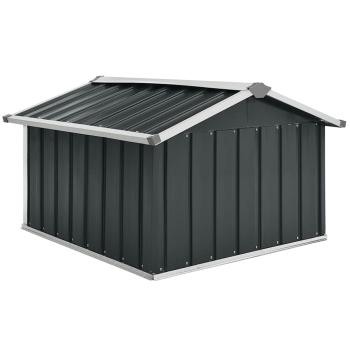 Rasenmäher Garage 92x97x63 cm Verzinkter Stahl Anthrazit   