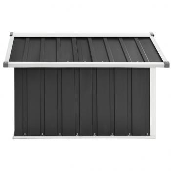 Rasenmäher Garage 92x97x63 cm Verzinkter Stahl Anthrazit   