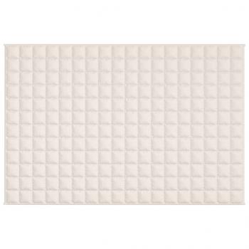 Gewichtsdecke Hellcreme 120x180 cm 5 kg Stoff