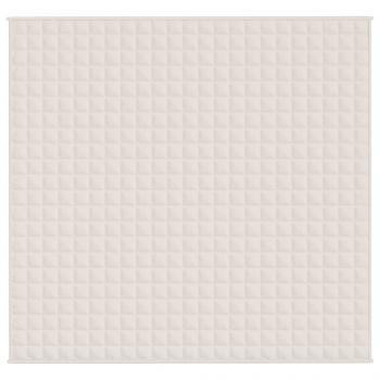 Gewichtsdecke Hellcreme 220x235 cm 15 kg Stoff