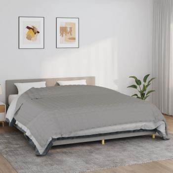 ARDEBO.de - Gewichtsdecke Grau 220x260 cm 15 kg Stoff