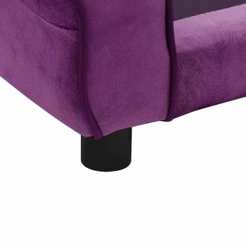 Hundesofa Burgunderrot 72x45x30 cm Plüsch