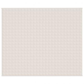 Gewichtsdecke Hellcreme 220x260 cm 15 kg Stoff