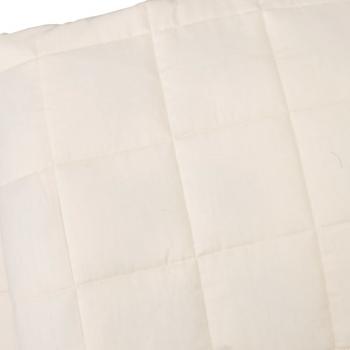Gewichtsdecke Hellcreme 220x260 cm 15 kg Stoff