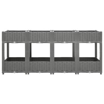 Hochbeet 160x40x71 cm Polypropylen